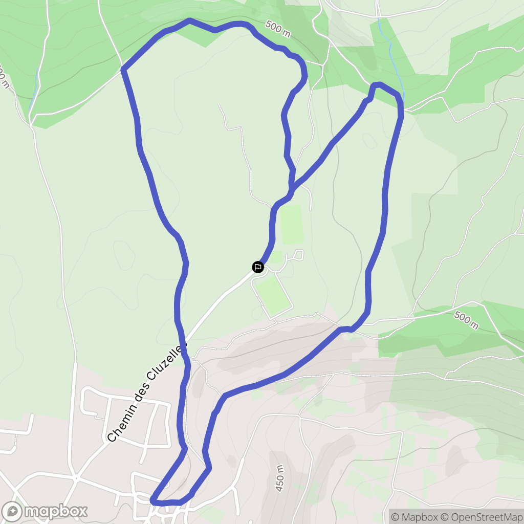 Châteauguay : carte du parcours de randonnée - France