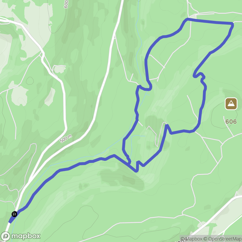 Salins les Bains : carte du parcours de randonnée - France