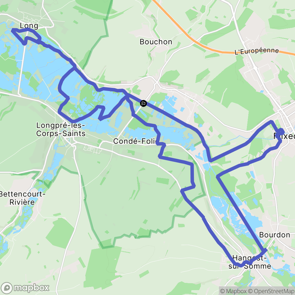 L'Etoile : carte du parcours de randonnée - France