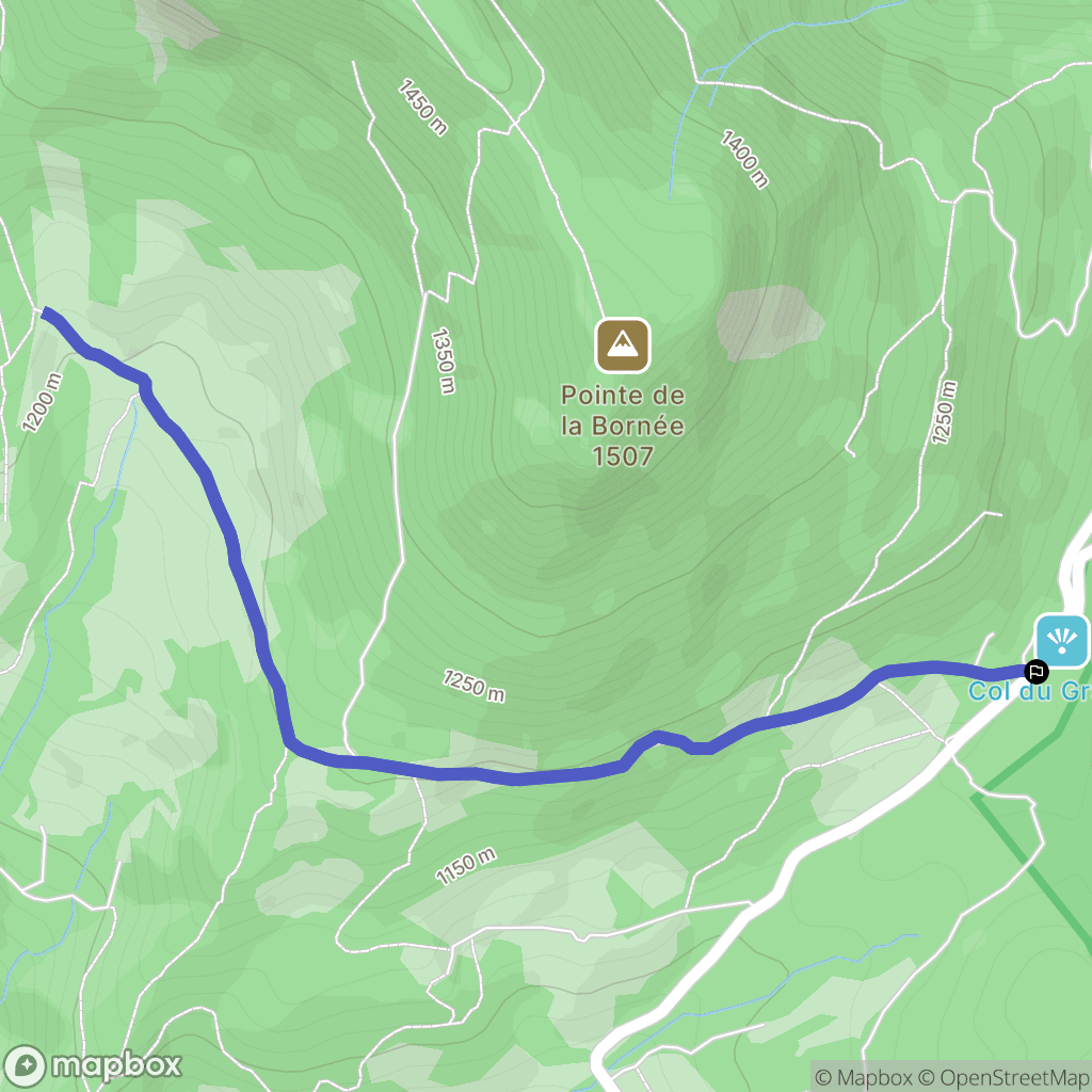 Apremont : carte du parcours de randonnée - France