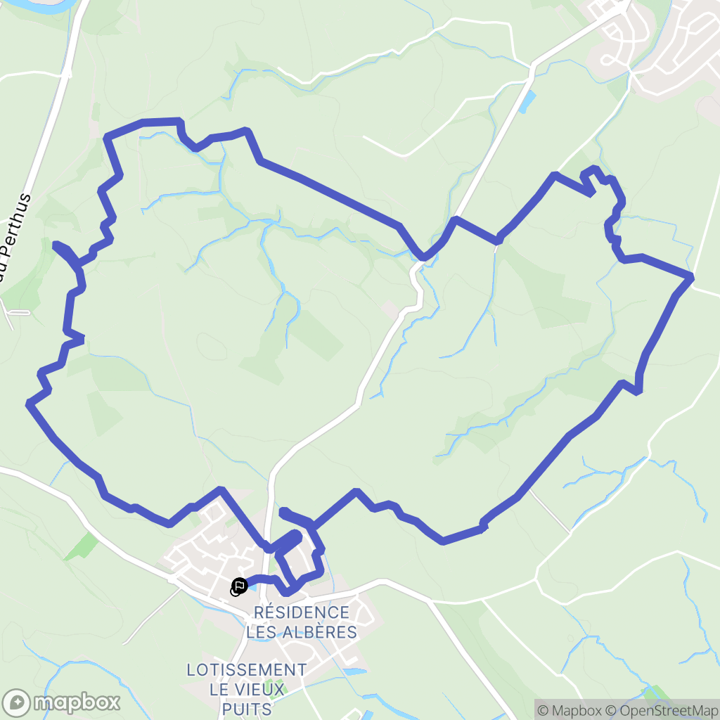 Saint-Jean-Lasseille : carte du parcours de randonnée - France