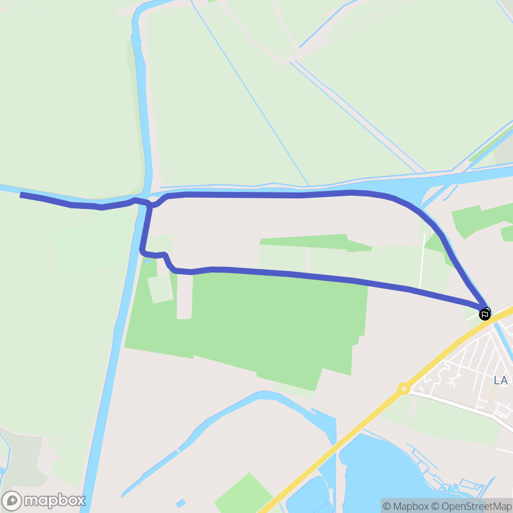 Aigues-Mortes : carte du parcours de randonnée - France