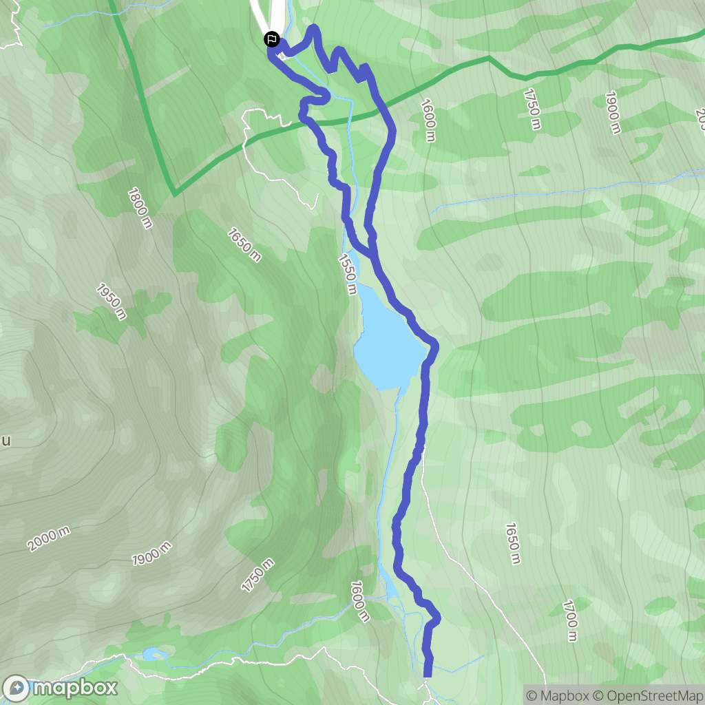 Arrens-Marsous : carte du parcours de randonnée - France
