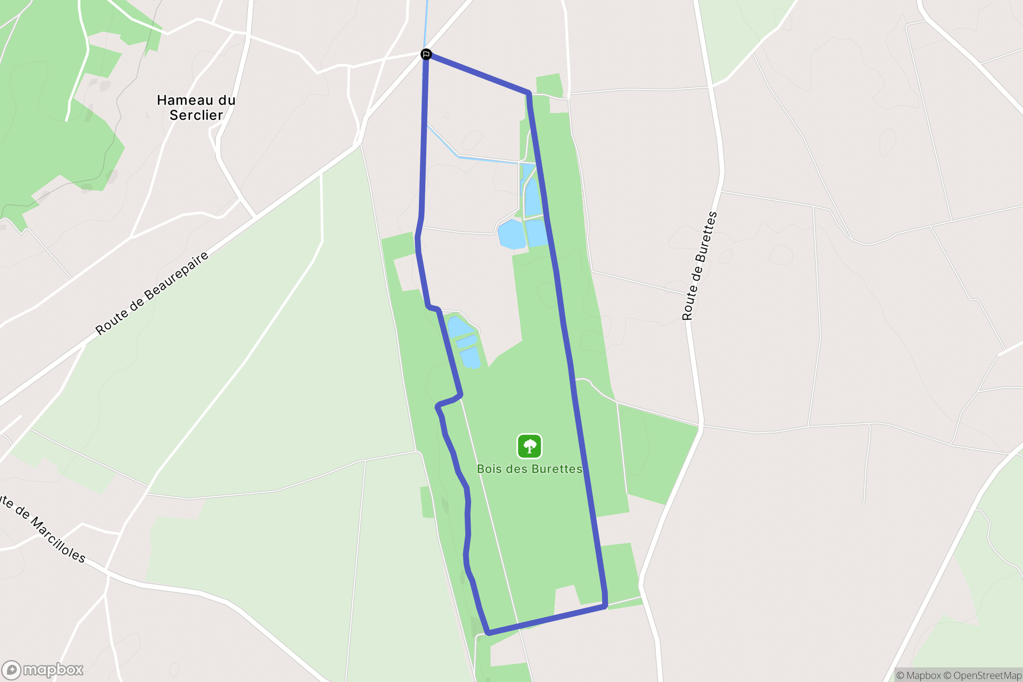 Penol : carte du parcours de randonnée - France
