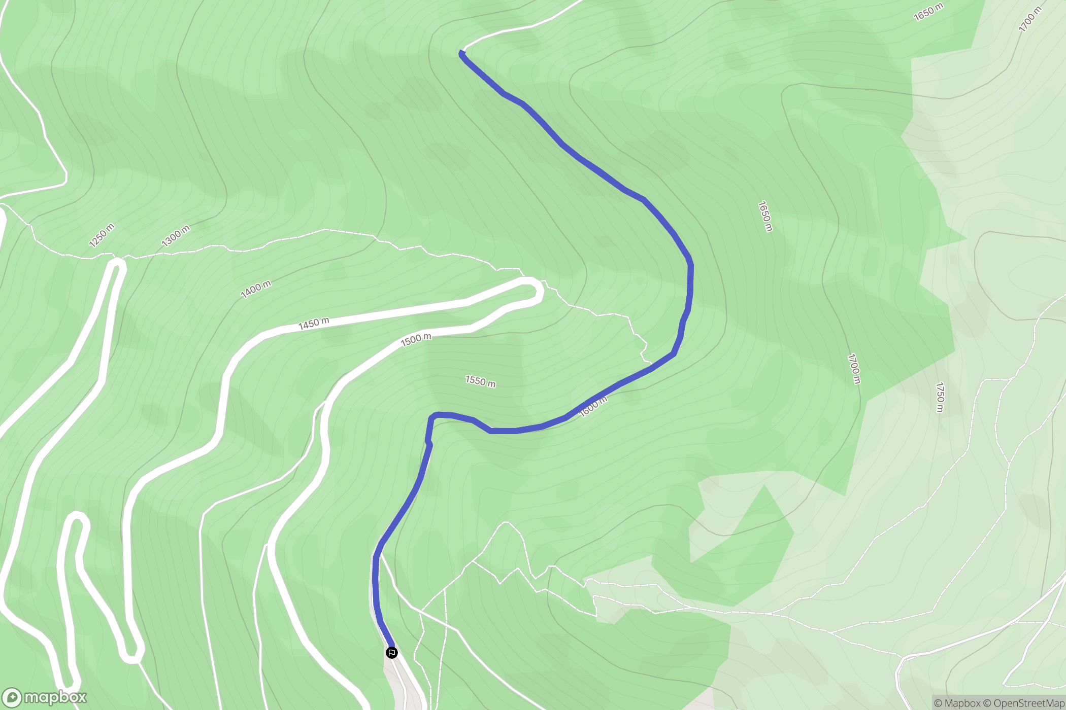 Theys : carte du parcours de randonnée - France