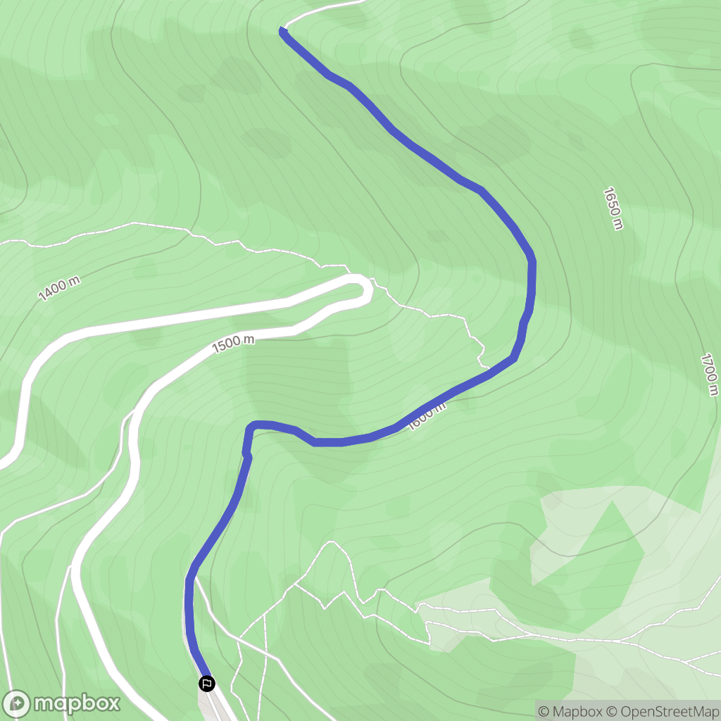 Theys : carte du parcours de randonnée - France