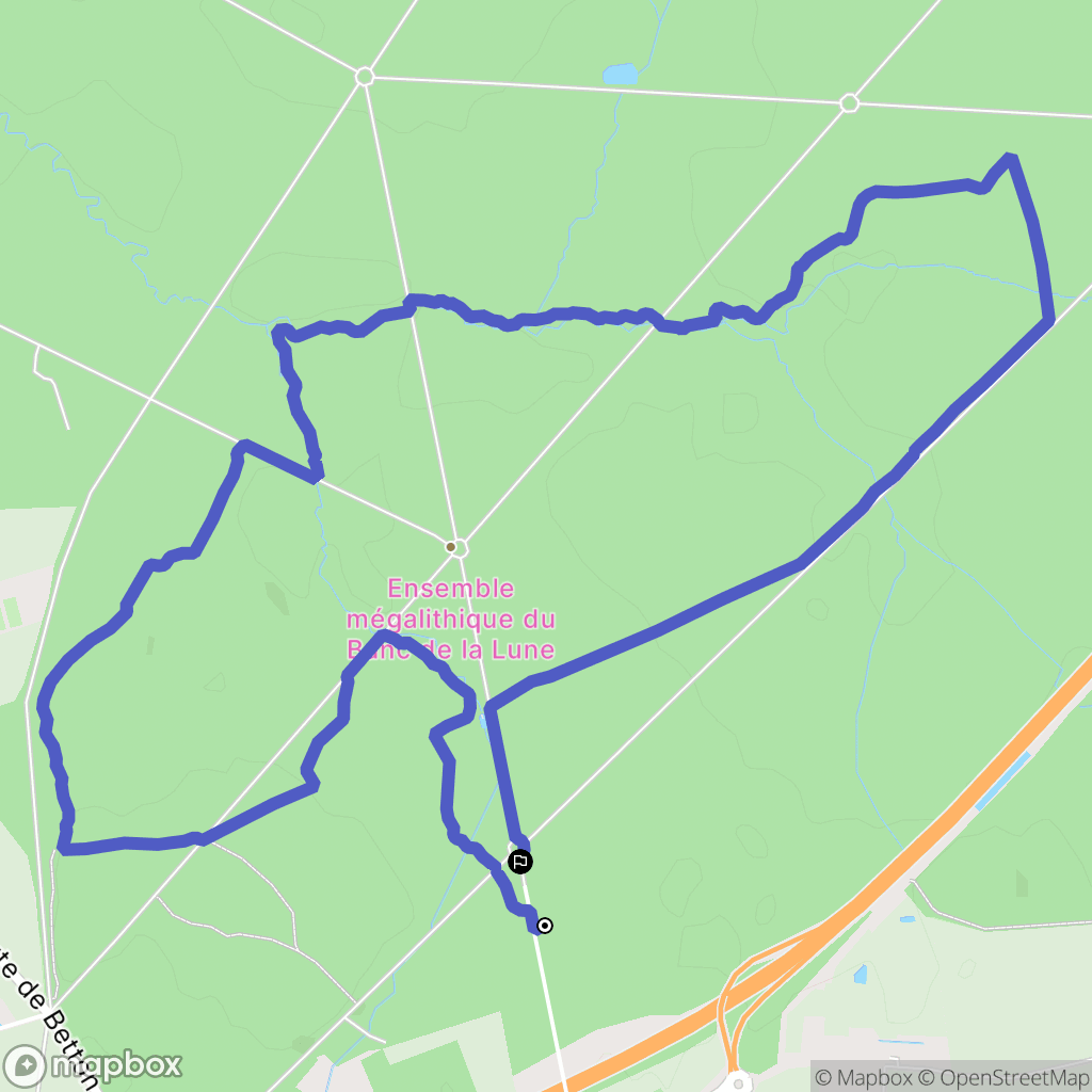 Liffré : carte du parcours de randonnée - France