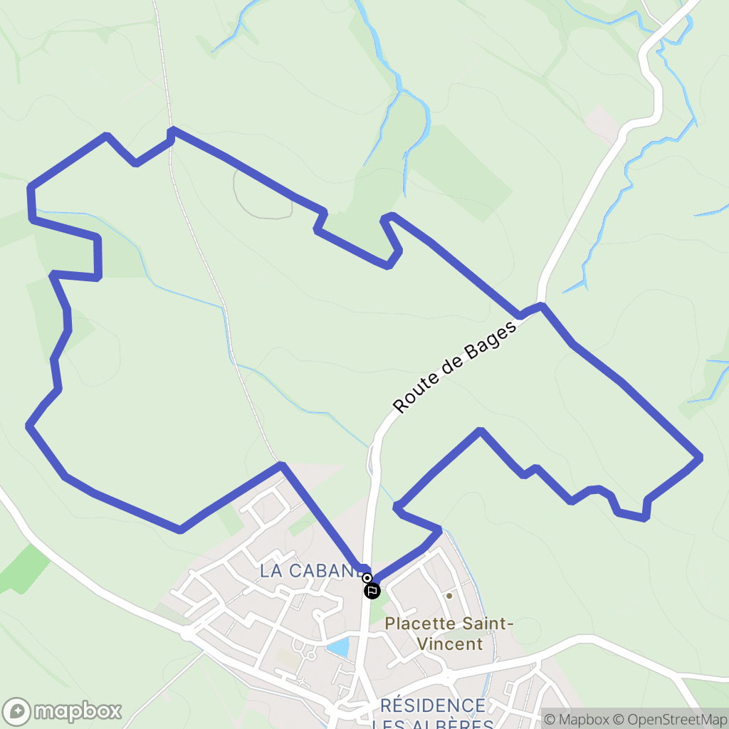 Saint-Jean-Lasseille : carte du parcours de randonnée - France