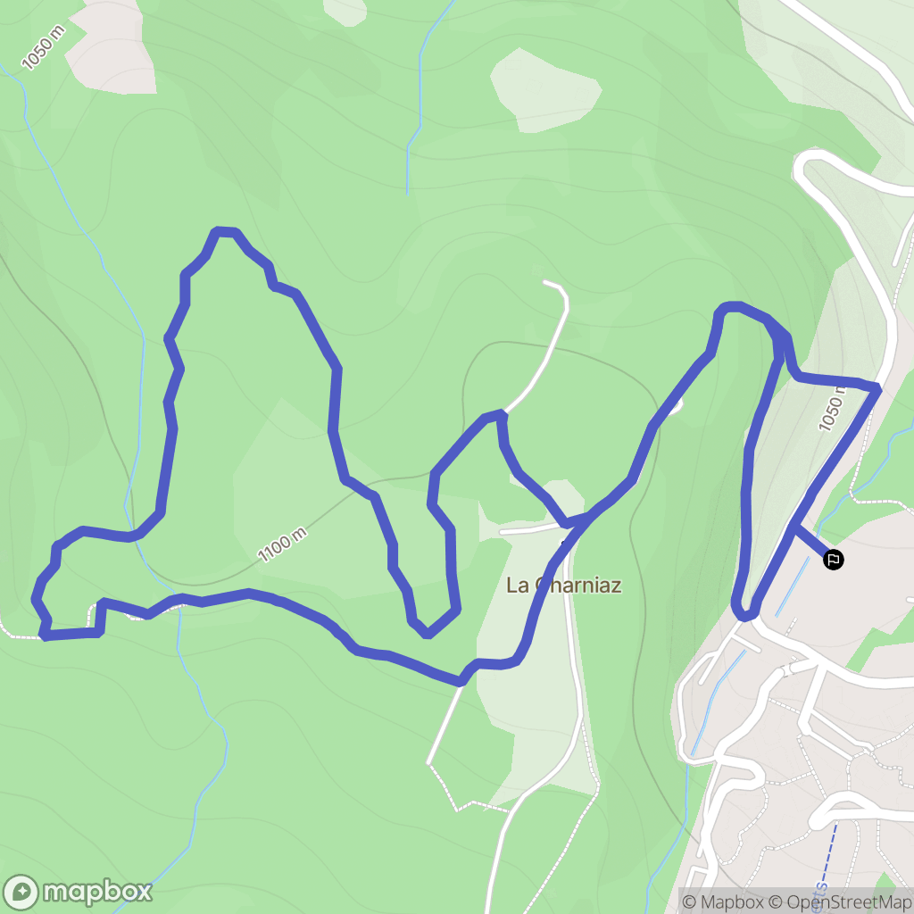 Morillon : carte du parcours de randonnée - France