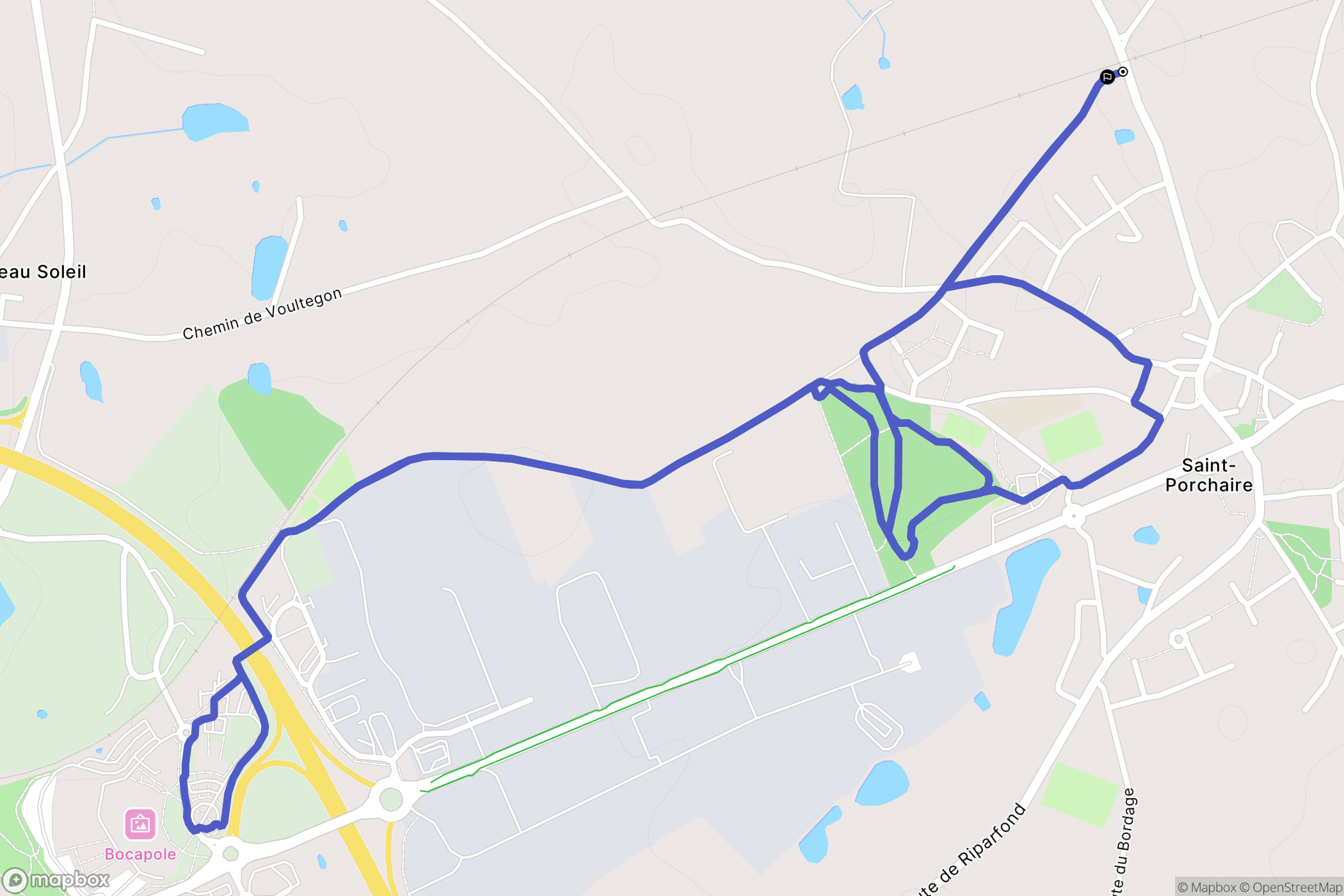 Bressuire : carte du parcours de randonnée - France