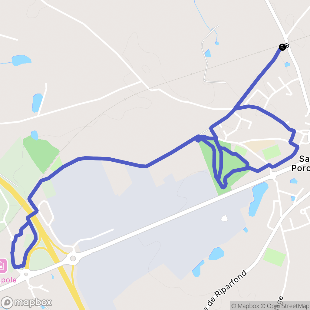 Bressuire : carte du parcours de randonnée - France