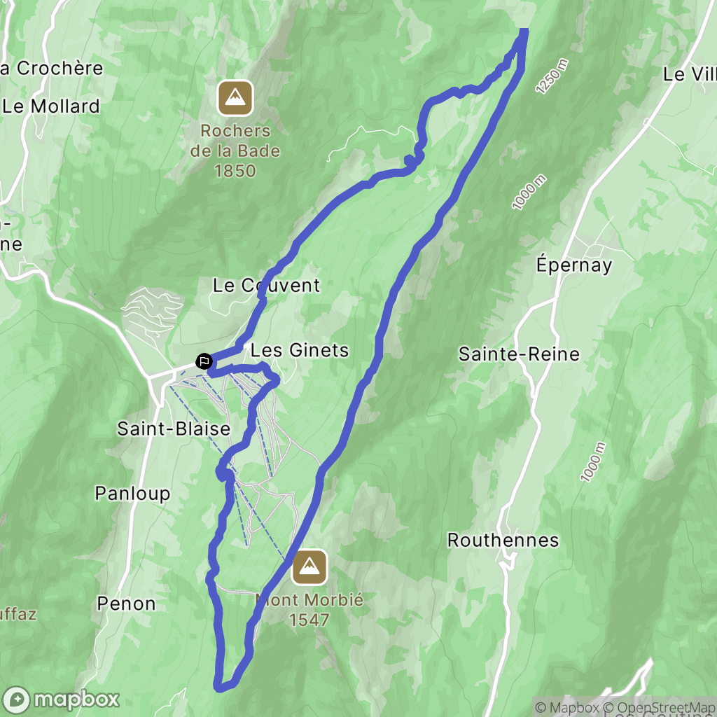 Aillon-le-Jeune: routekaart voor buitenactiviteiten - France