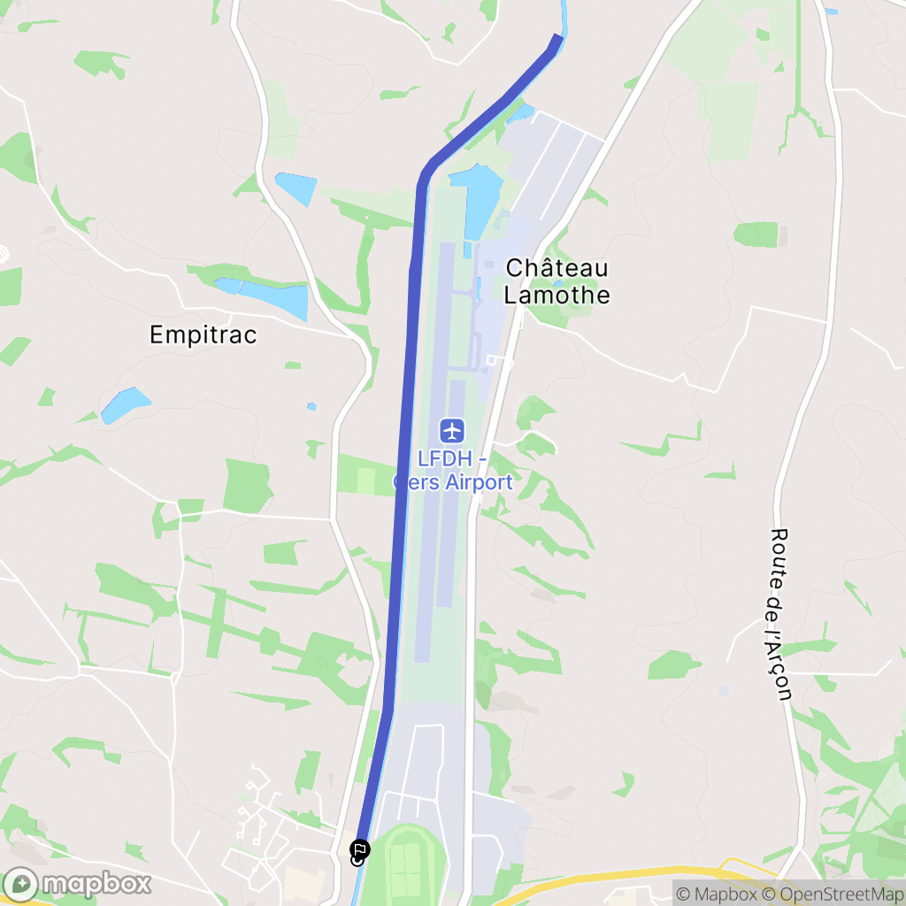 Auch : carte du parcours de randonnée - France