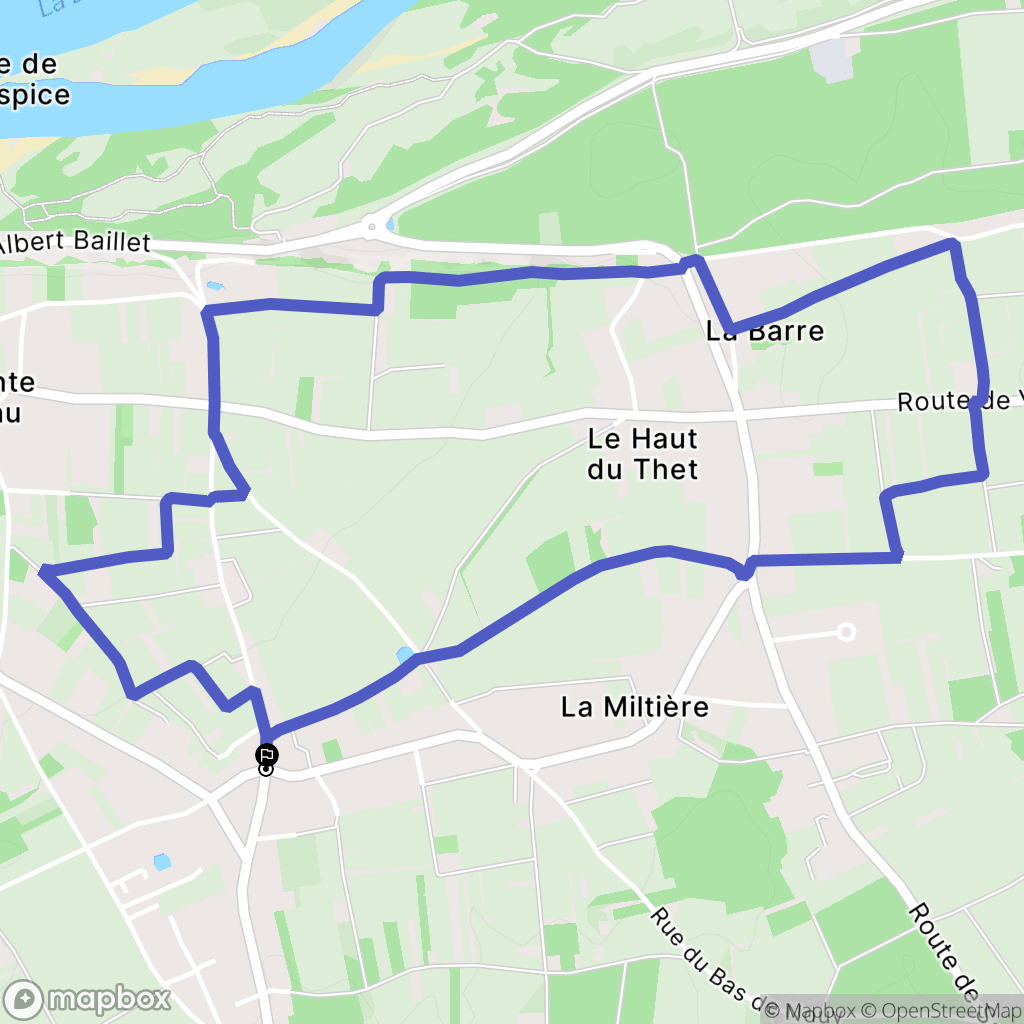 Montlouis-sur-Loire : carte du parcours de randonnée - France