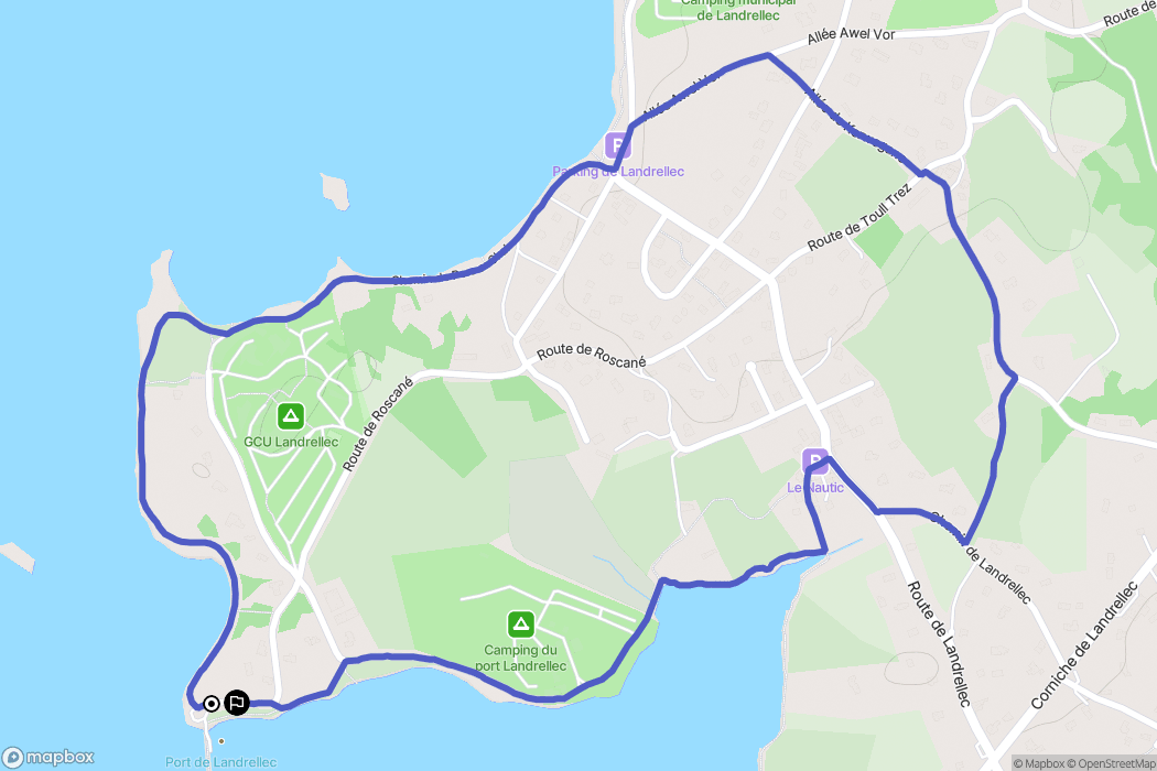 Landrellec: routekaart voor buitenactiviteiten - France