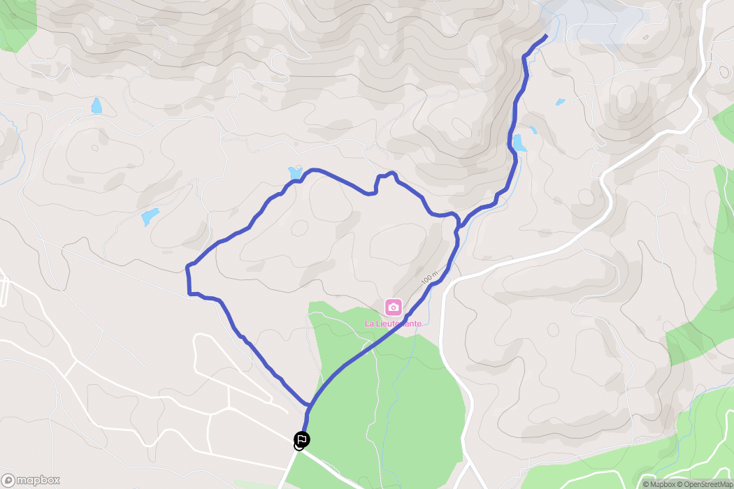 Puget-sur-Argens : carte du parcours de randonnée - France