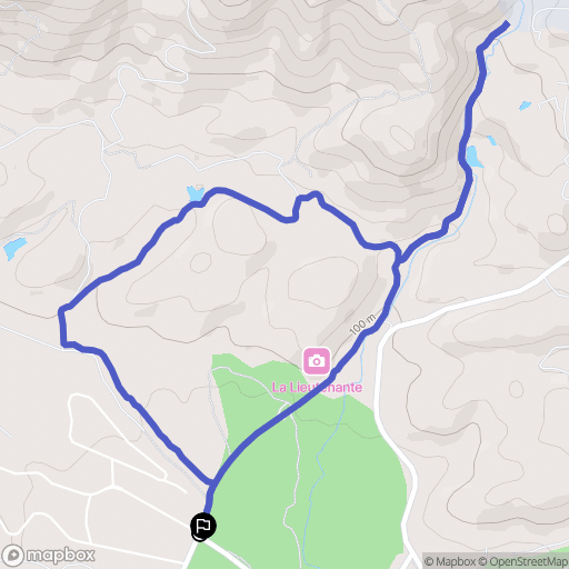 Puget-sur-Argens : carte du parcours de randonnée - France