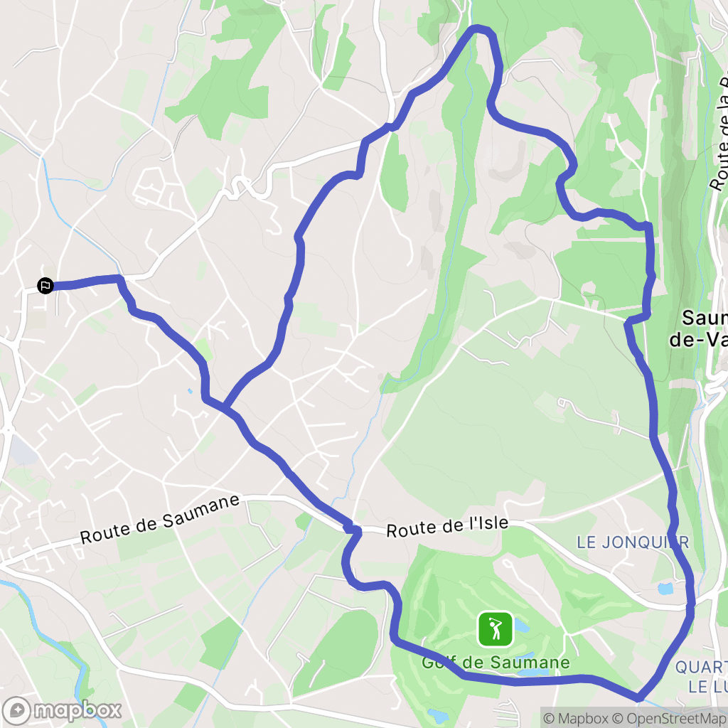 L'Isle-sur-la-Sorgue : carte du parcours de randonnée - France
