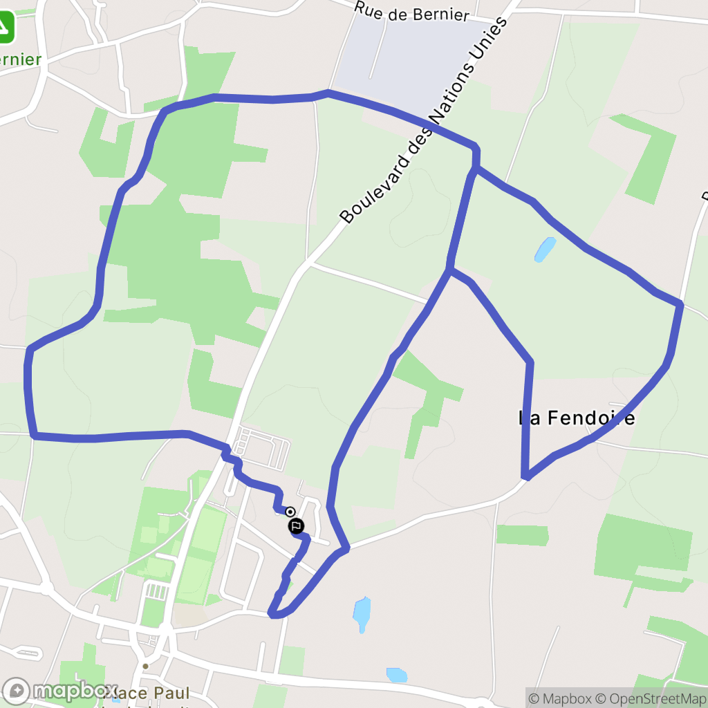La Plaine-sur-Mer : carte du parcours de randonnée - France