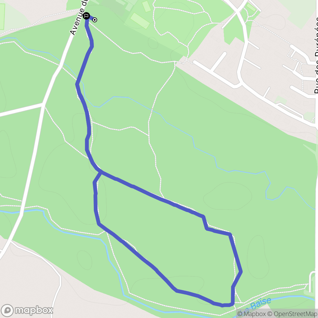 Pardies : carte du parcours de randonnée - France