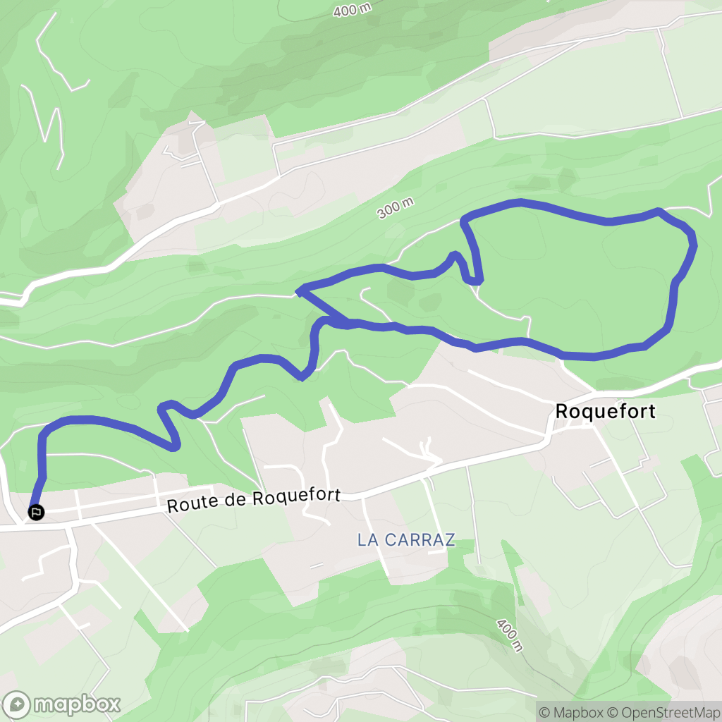 Roquefort-la-Bédoule : carte du parcours de randonnée - France