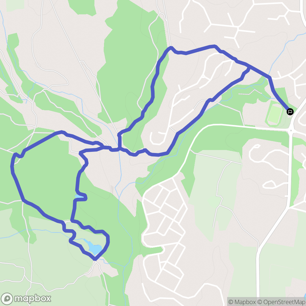 Roquebrune-sur-Argens : carte du parcours de randonnée - France