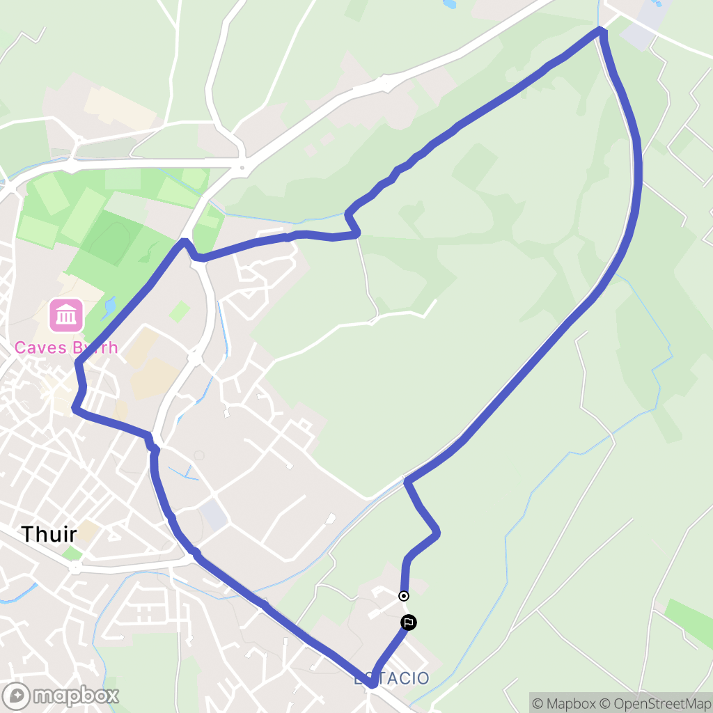 Llupia : carte du parcours de randonnée - France