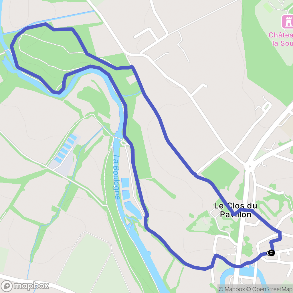 Rocheservière : carte du parcours de randonnée - France
