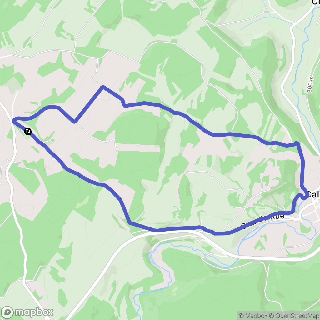 Montcey : carte du parcours de randonnée - France