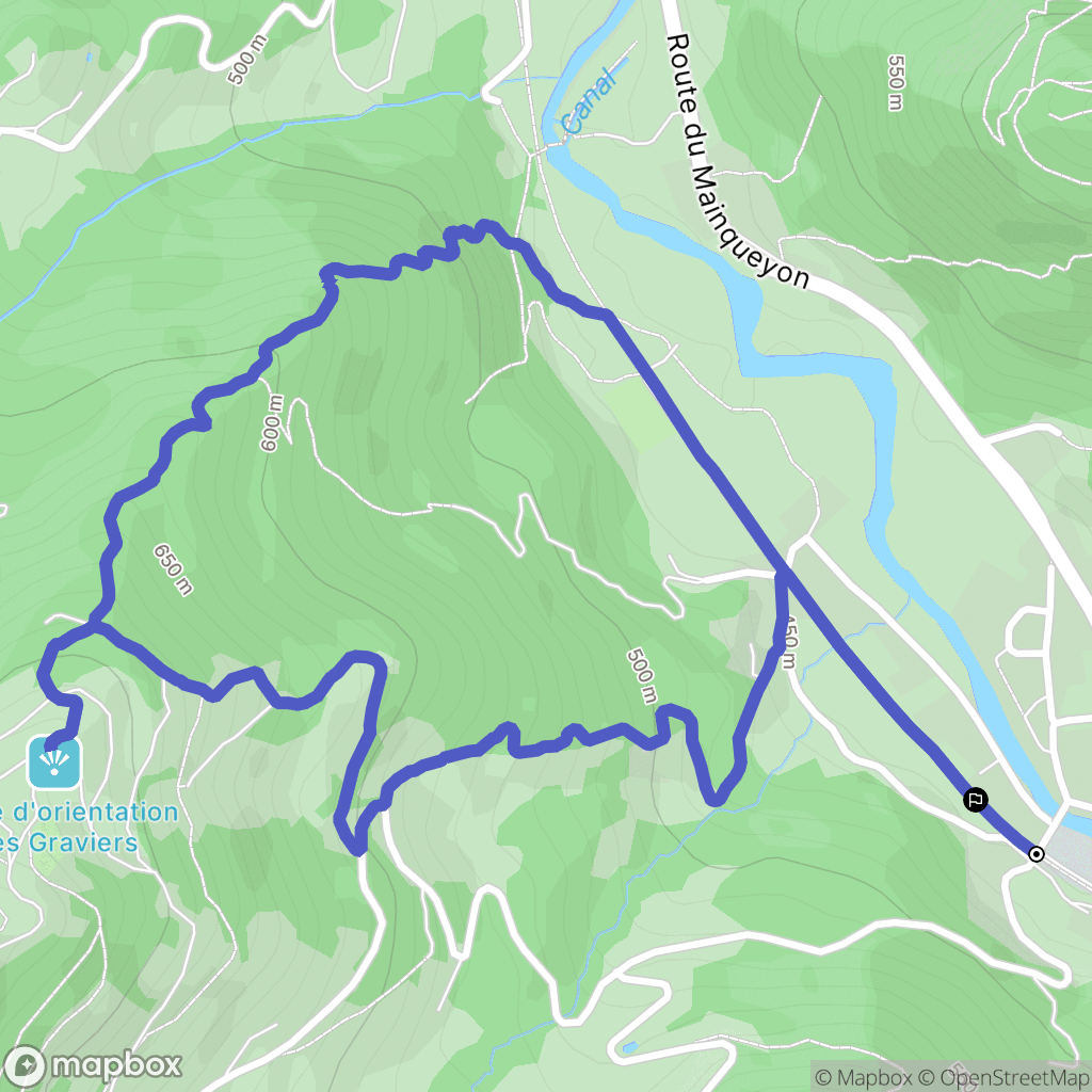 Saulxures-sur-Moselotte : carte du parcours de randonnée - France