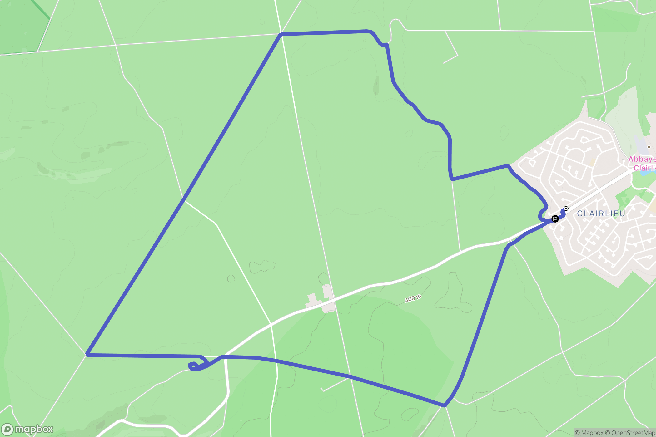 Villers-lès-Nancy : carte du parcours de randonnée - France