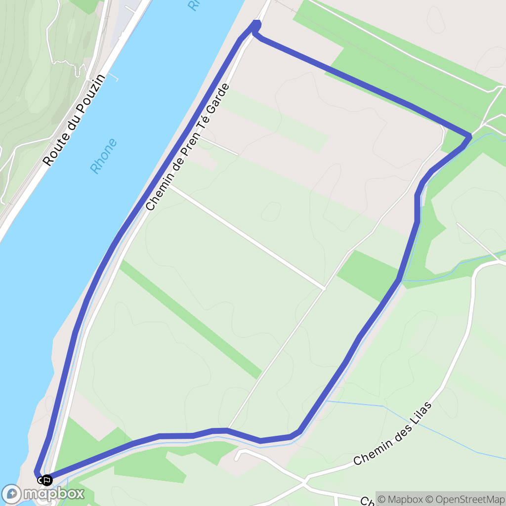 La Voulte-sur-Rhône : carte du parcours de randonnée - France
