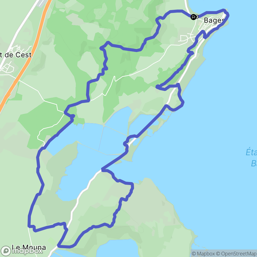 Bages: routekaart voor buitenactiviteiten - France