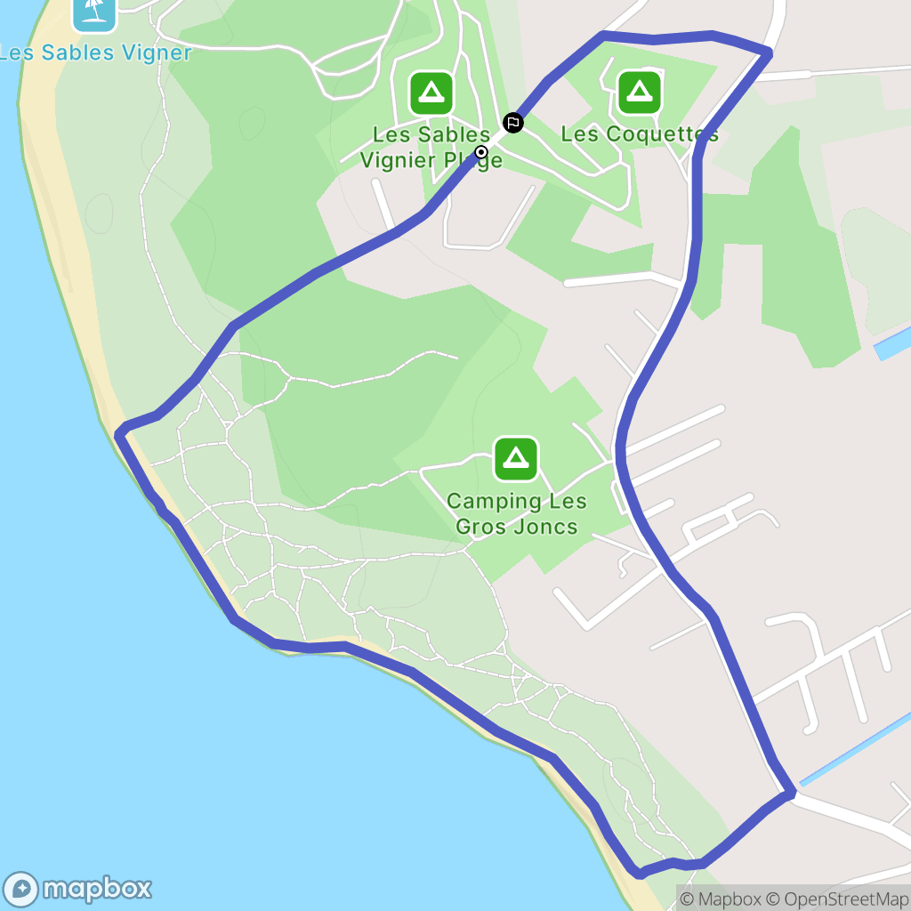 Saint-Georges-d'Oléron : carte du parcours de randonnée - France