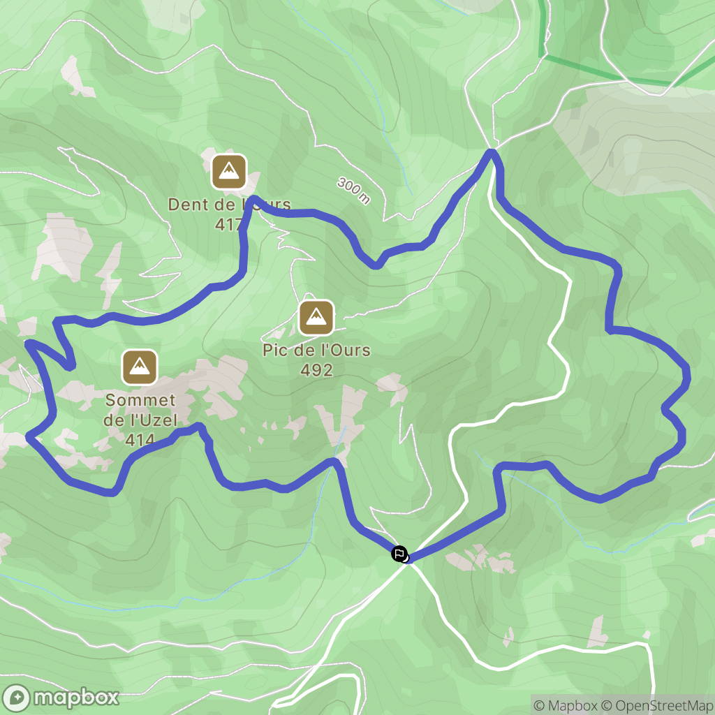 Saint-Raphaël : carte du parcours de randonnée - France