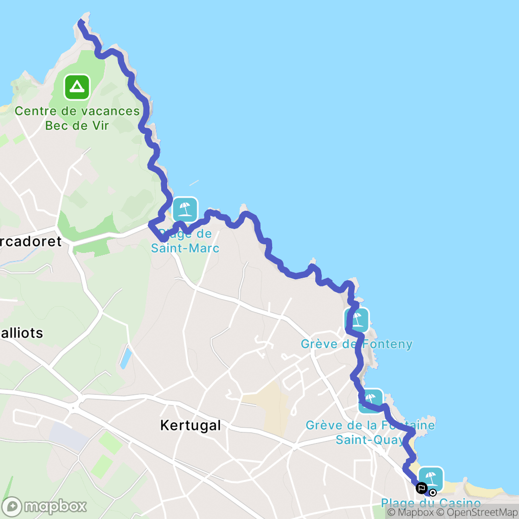 Saint-Quay-Portrieux: routekaart voor buitenactiviteiten - France
