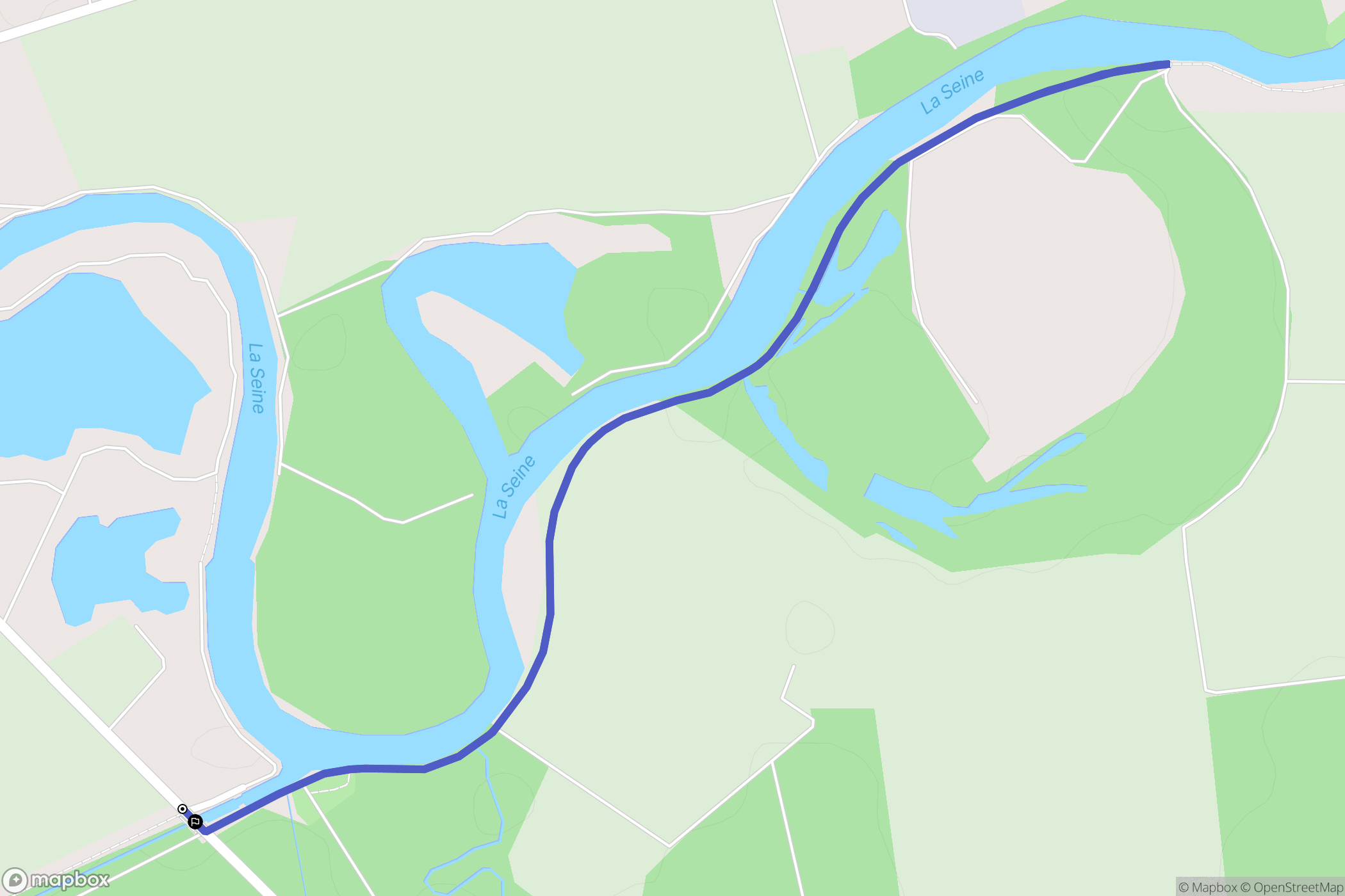 Conflans-sur-Seine : carte du parcours de randonnée - France
