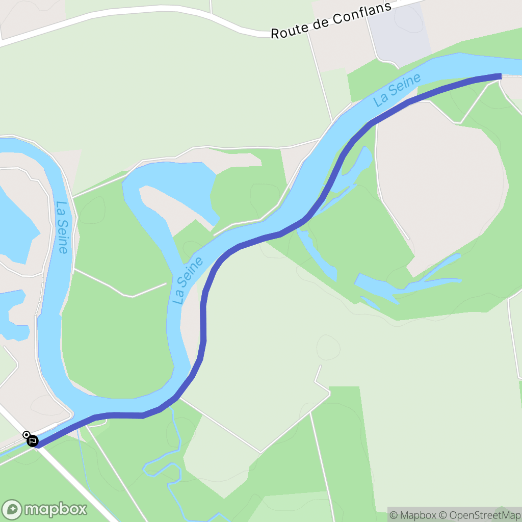 Conflans-sur-Seine : carte du parcours de randonnée - France