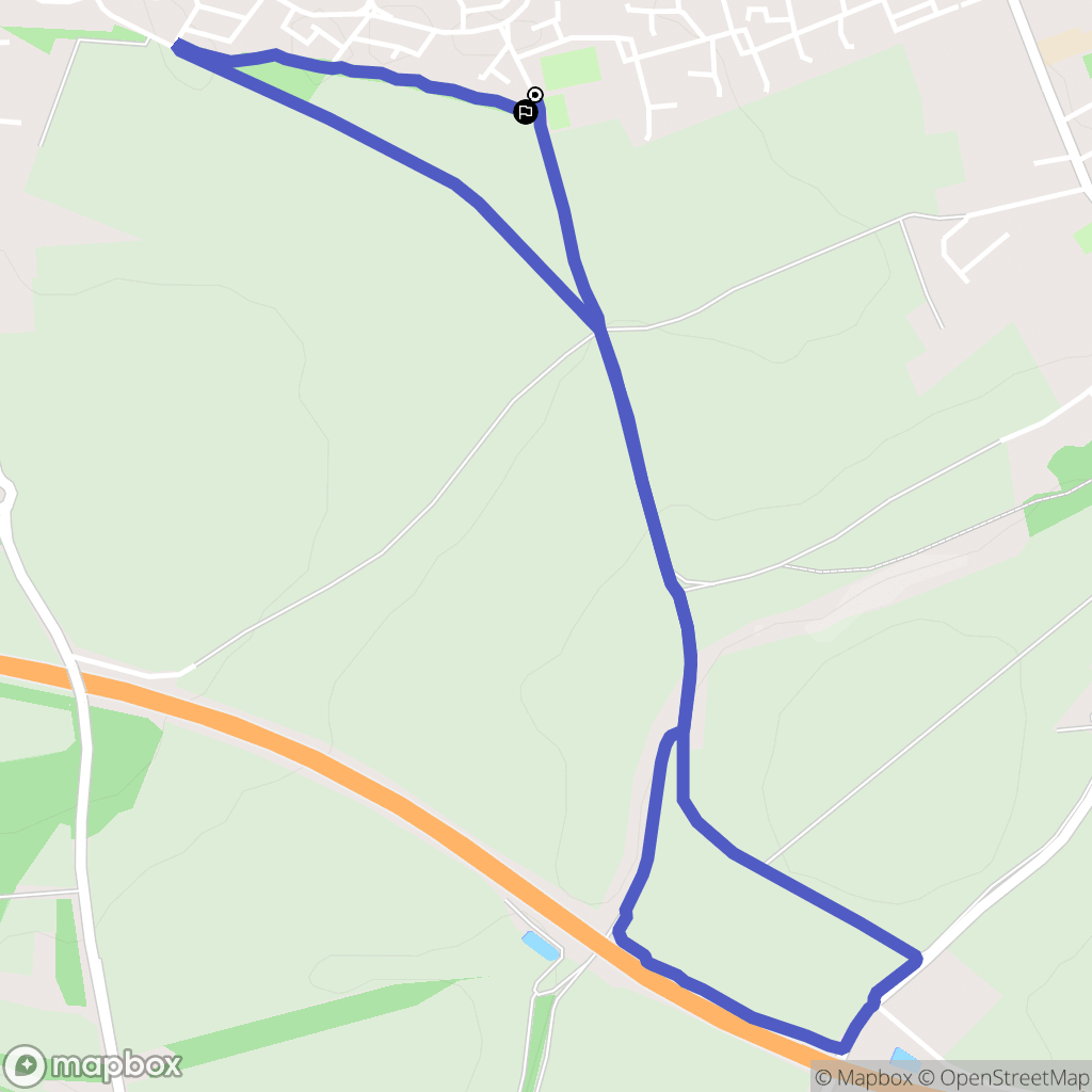 Amiens : carte du parcours de randonnée - France