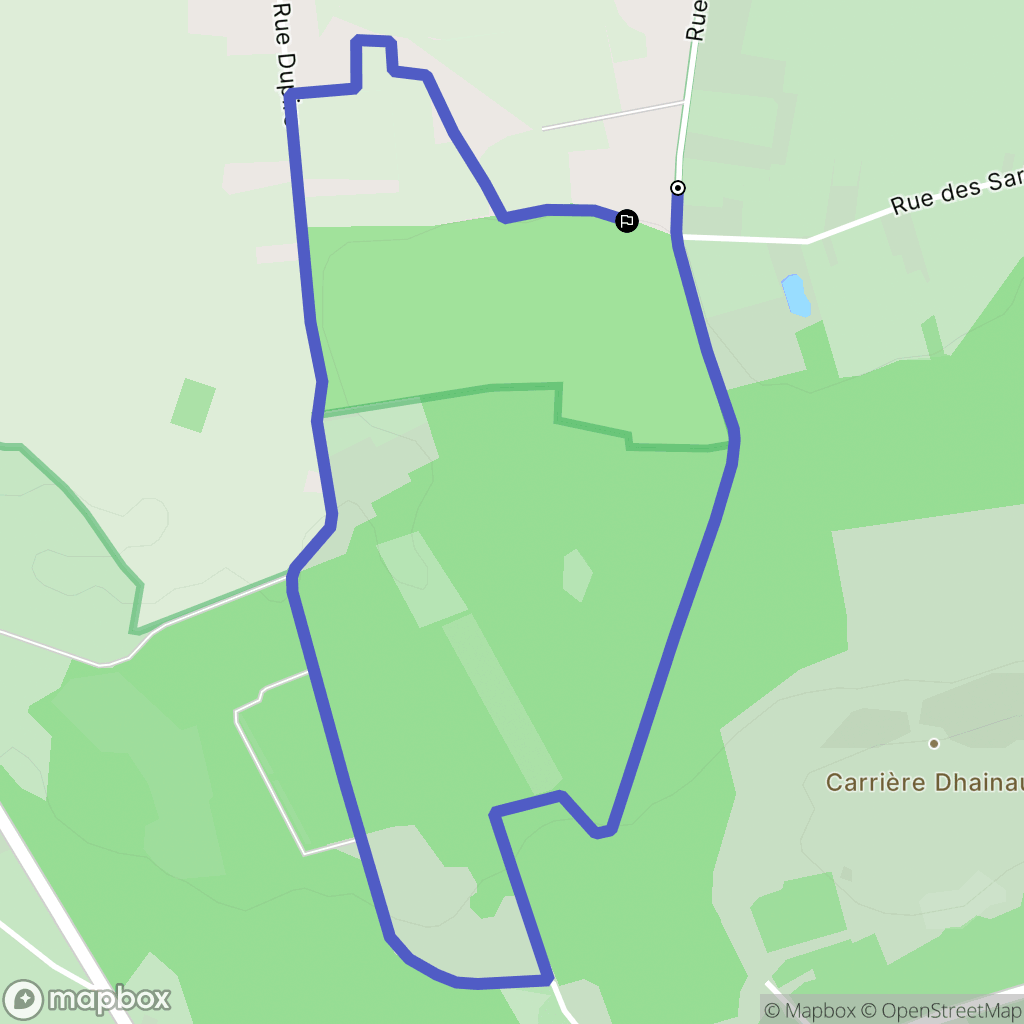 Faumont : carte du parcours de randonnée - France