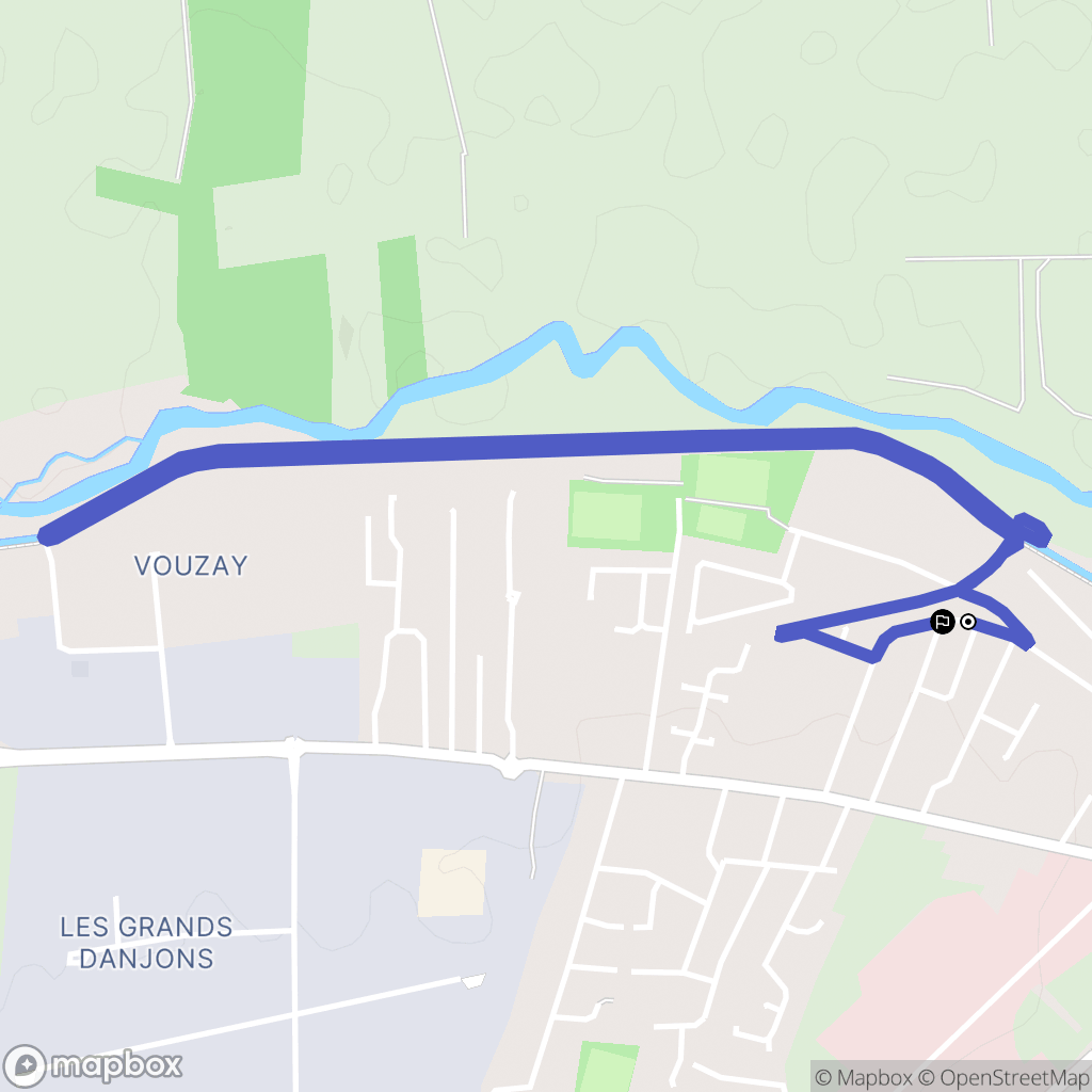 Bourges : carte du parcours de randonnée - France
