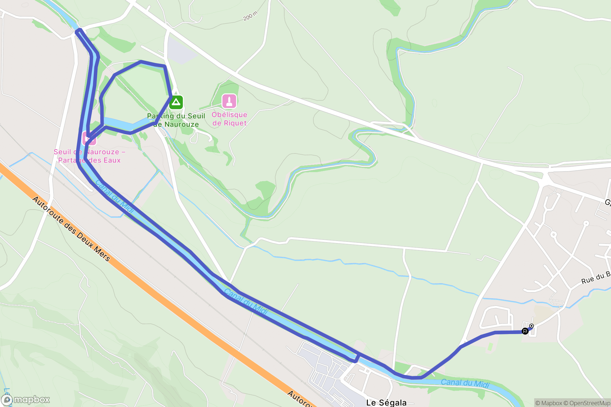 Labastide-d'Anjou : carte du parcours de randonnée - France
