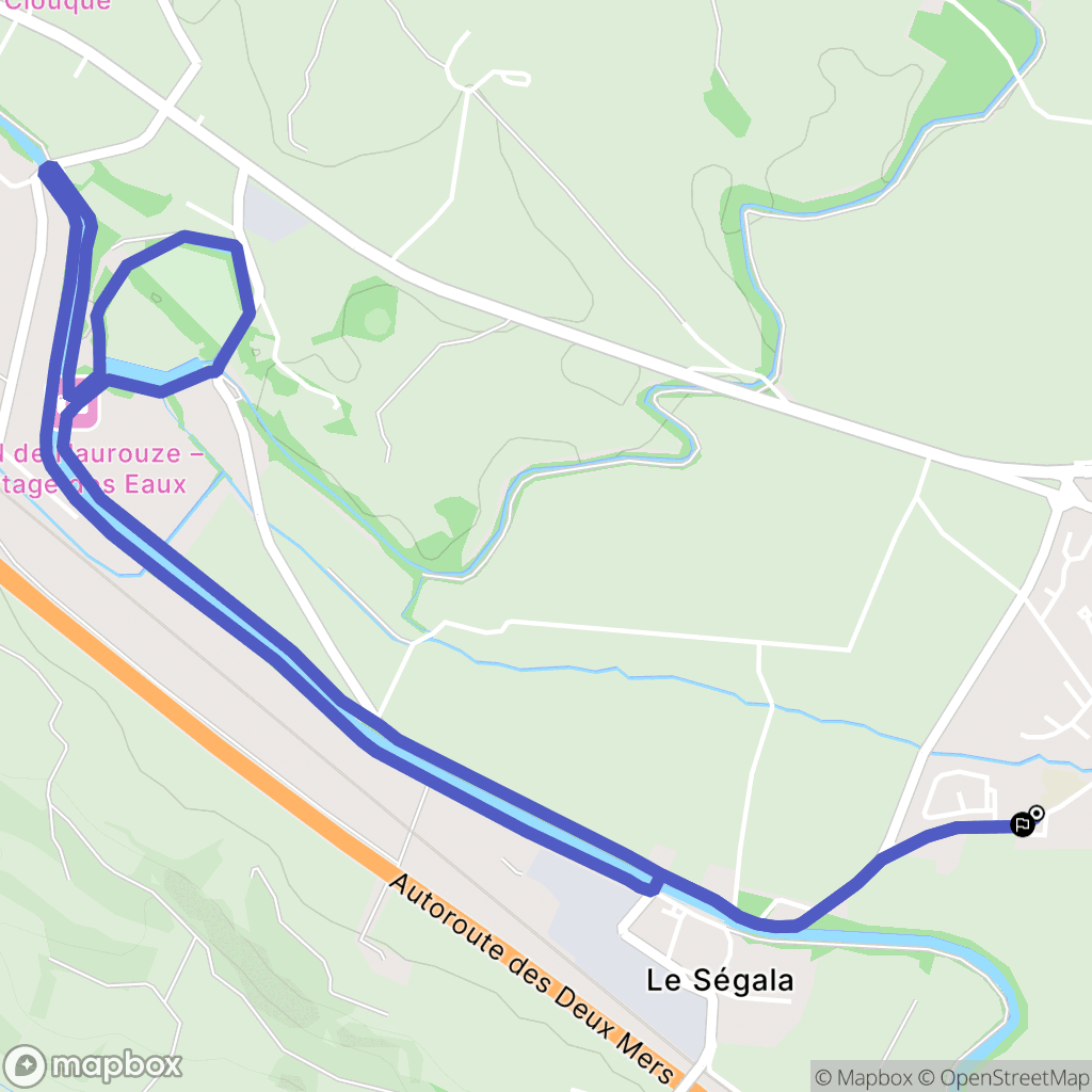 Labastide-d'Anjou : carte du parcours de randonnée - France