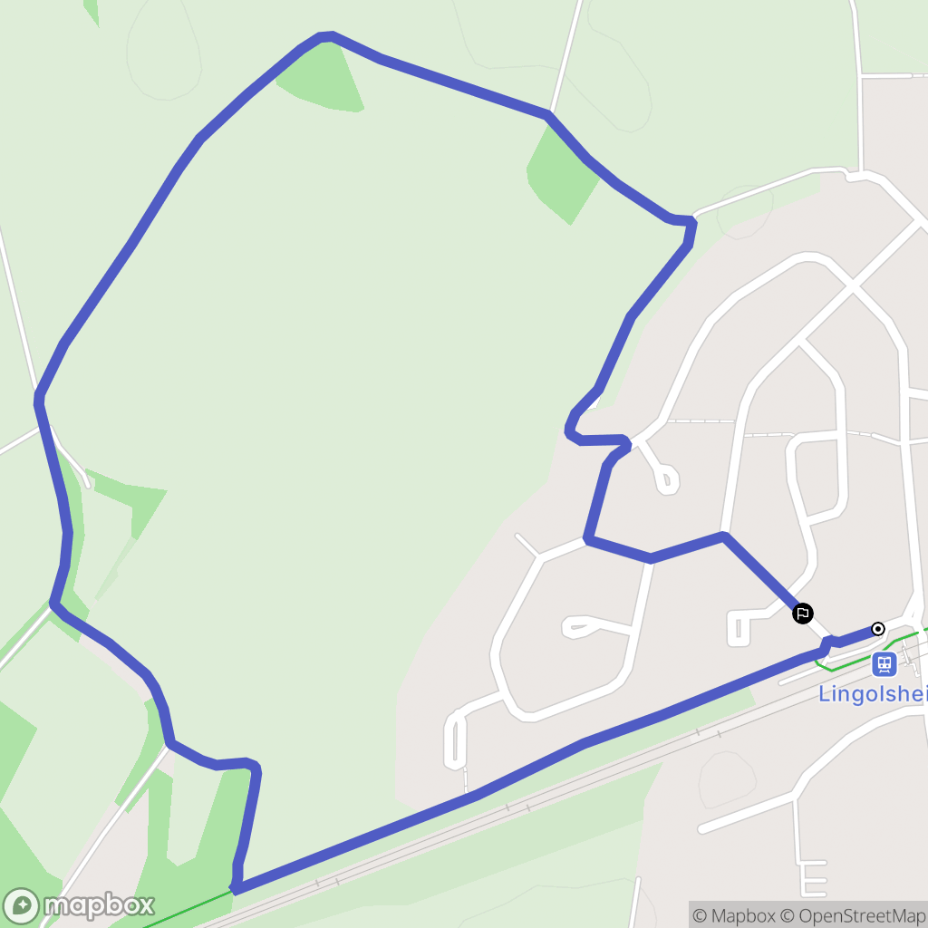 Lingolsheim : carte du parcours de randonnée - France