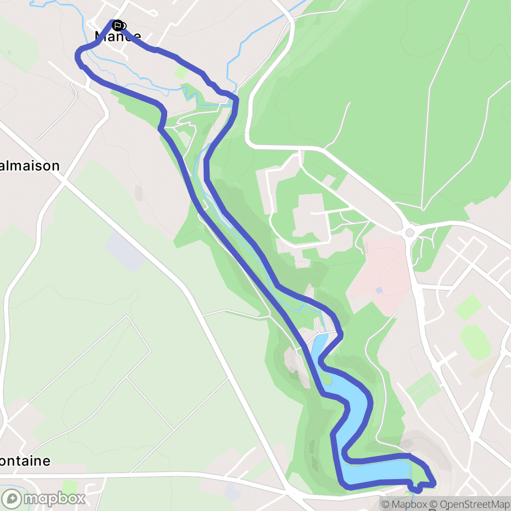 Val de Briey : carte du parcours de randonnée - France
