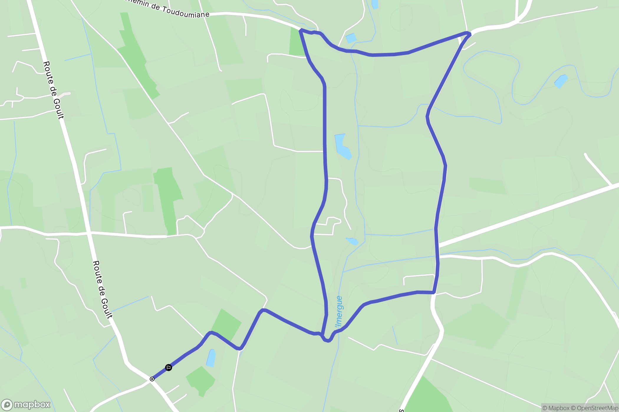 Gordes : carte du parcours de randonnée - France