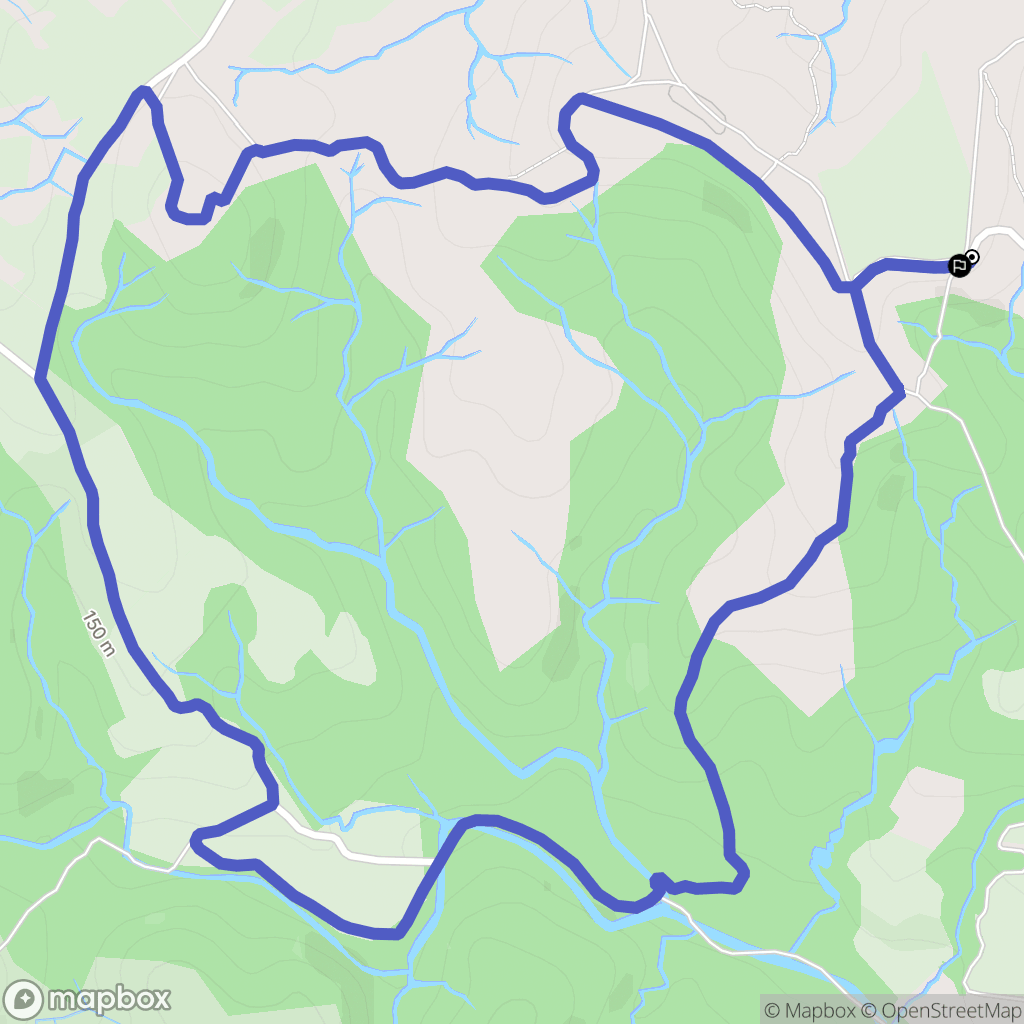 Tresserre : carte du parcours de randonnée - France