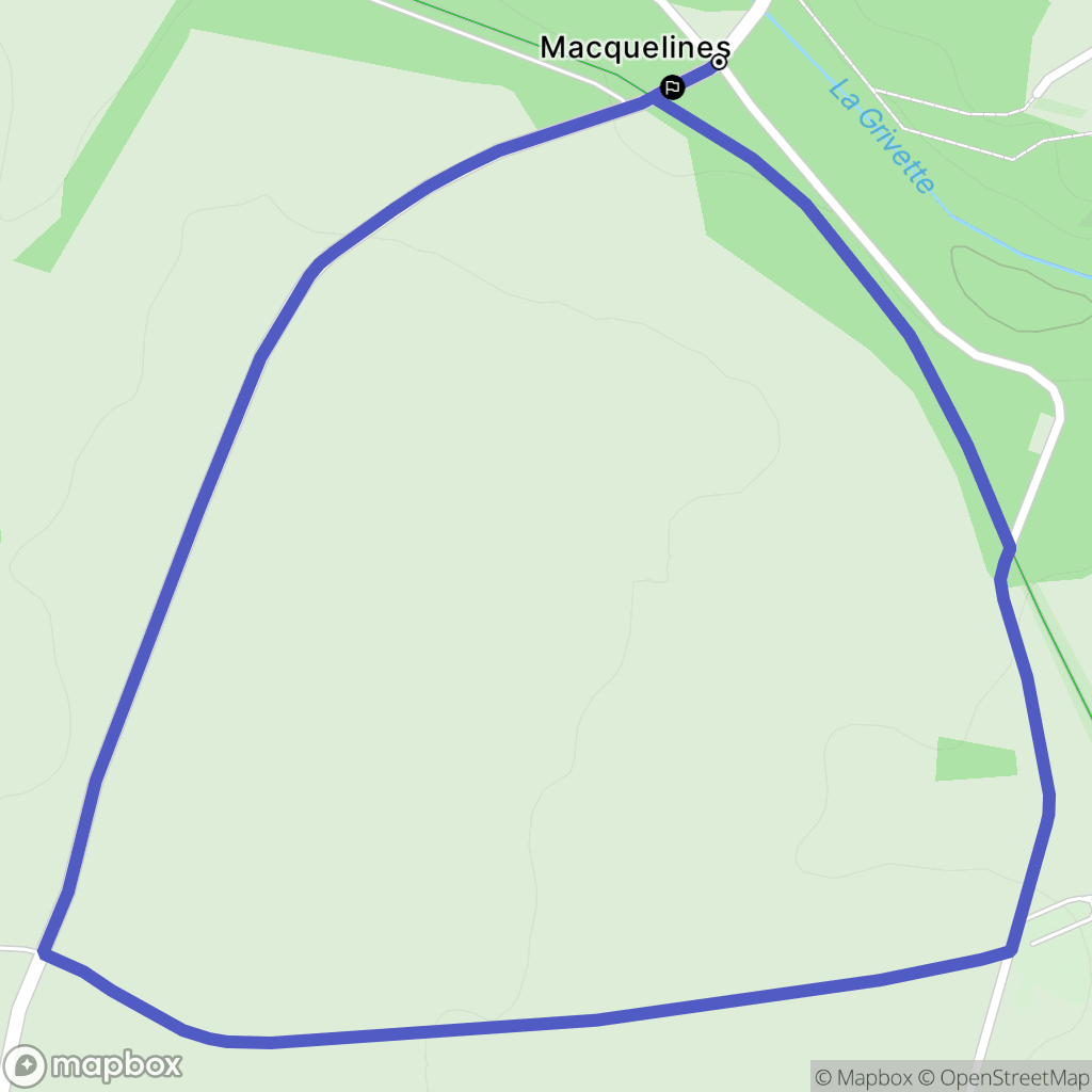 Betz : carte du parcours de randonnée - France