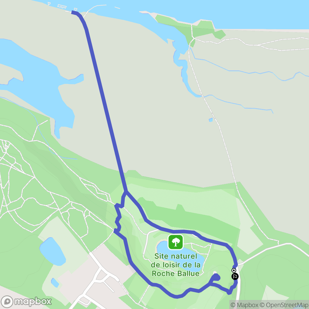 Bouguenais : carte du parcours de randonnée - France