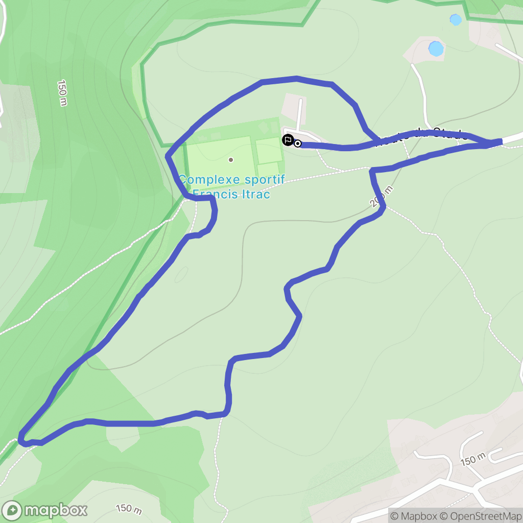 La Cadière-d'Azur : carte du parcours de randonnée - France